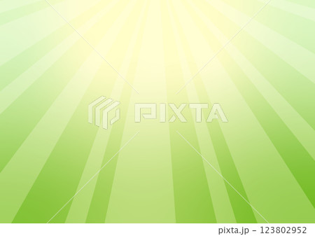 上からの光とグリーンの背景のイラスト素材 123802952