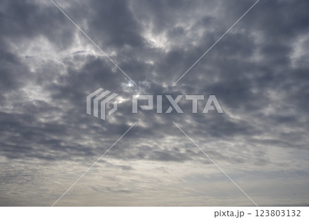 《自然・風景素材》曇空 曇天 雲り 《自然・風景素材》曇空 曇天 雲り 123803132