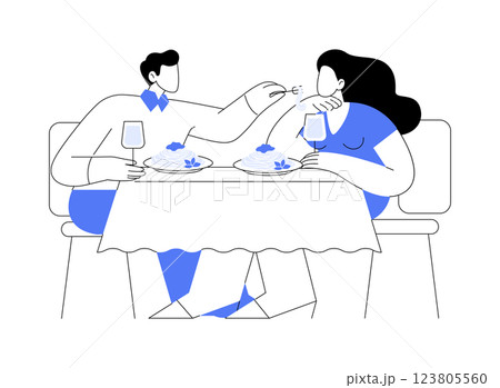 Italian restaurant isolated cartoon vector illustrations. 123805560