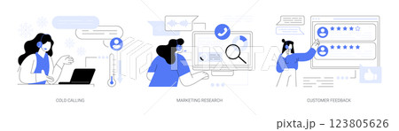 Call center isolated cartoon vector illustrations se 123805626