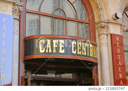 ウィーンの街並み　カフェ・ツェントラル 123805747