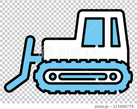 Bulldozer icon 123806779