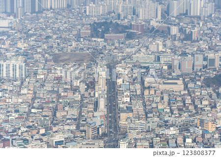 韓国 大邱 アプ山展望台からの風景 123808377