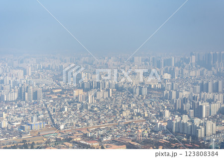 韓国 大邱 アプ山展望台からの風景 123808384