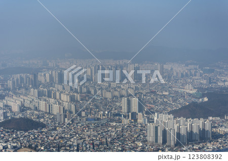 韓国 大邱 アプ山展望台からの風景 韓国 大邱 アプ山展望台からの風景 123808392
