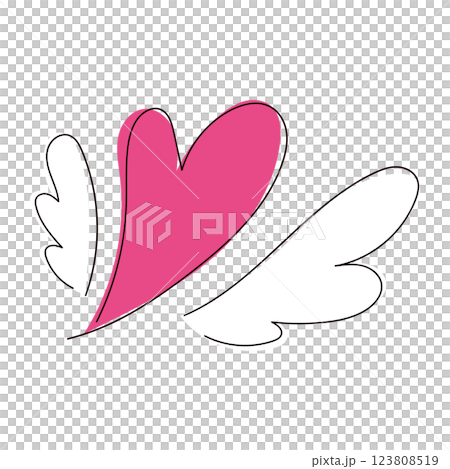 Hand drawn heart illustration Hand drawn heart illustration 123808519