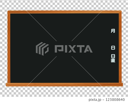 黑板（月度和每日計劃）黑色 123808640