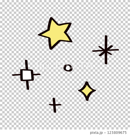 手描きのイラスト 123809675