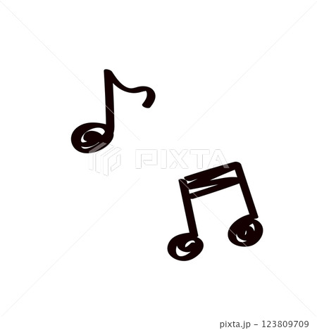 音符のイラスト 123809709