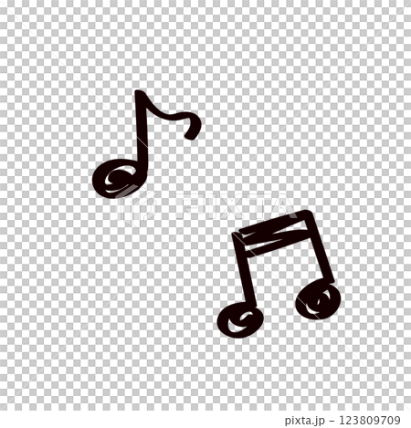 音符のイラスト 123809709