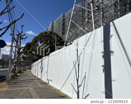 完成に向けて工事が進む名古屋の瑞穂陸上競技場 123809828