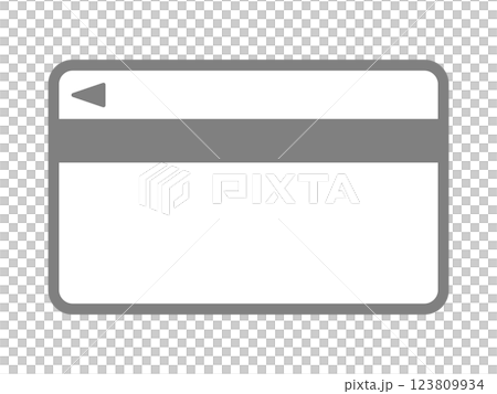 卡的輪廓圖標 123809934