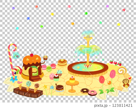 Halloween candy square 123811421