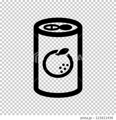 オレンジジュースのアイコンイラスト 123811436
