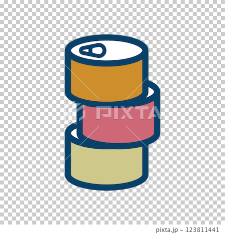 缶詰のアイコンイラスト 123811441