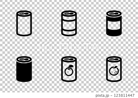 罐裝飲料圖示插圖集 123811447
