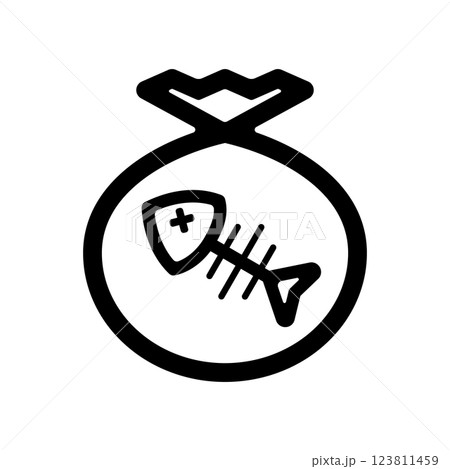 生ごみのアイコンイラスト 生ごみのアイコンイラスト 123811459