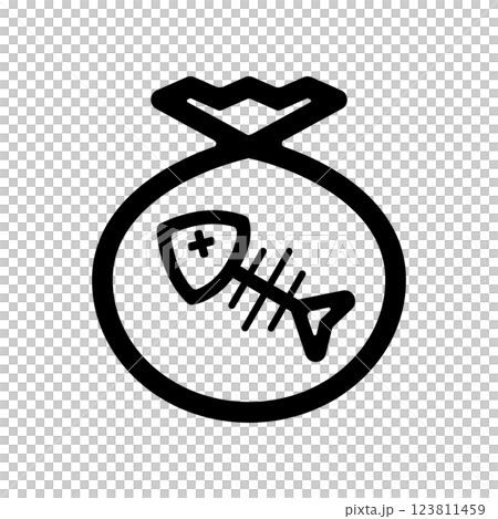 生ごみのアイコンイラスト 生ごみのアイコンイラスト 123811459