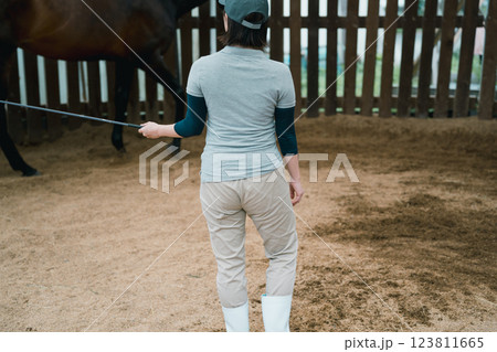 involved with horses 123811665