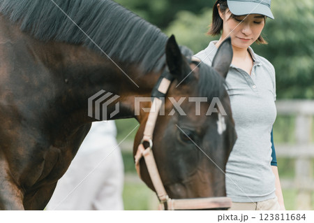 involved with horses 123811684