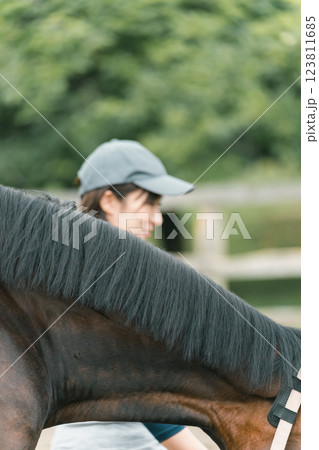 involved with horses 123811685