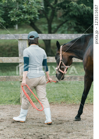 involved with horses 123811687