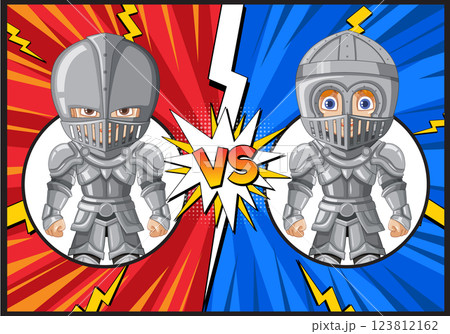 Medieval Knights in Epic Battle 123812162