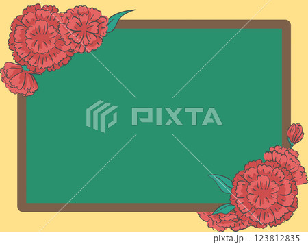 Teacher's Day message card black board frame Teacher's Day message card black board frame 123812835