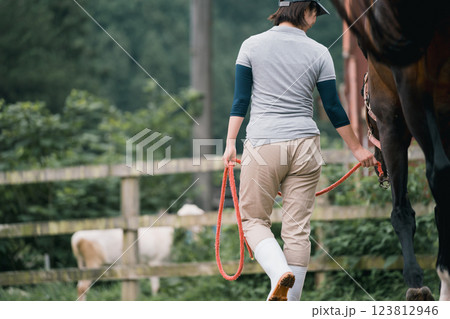 involved with horses 123812946