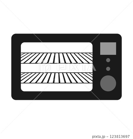 Microwave vector icon 123813697