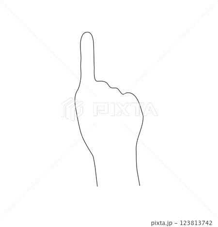 hand icon pointing 123813742