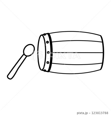 Icon of Ramadan drum. 123813788