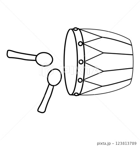 Icon of Ramadan drum. 123813789