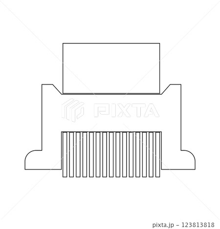 Shredder Machine Icon vectorのイラスト素材 [123813818] - PIXTA