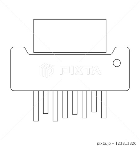 Shredder Machine Icon vector 123813820
