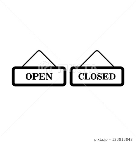 open and close icon 123813848