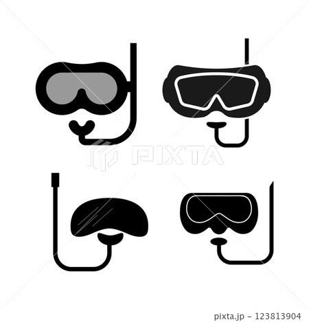diving mask icon diving mask icon 123813904