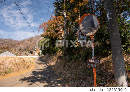 弘法山公園への田舎道　鶴巻　北矢名 123813943