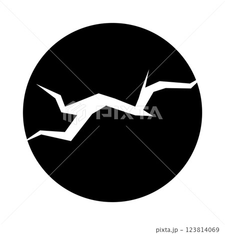 cracked icon cracked icon 123814069