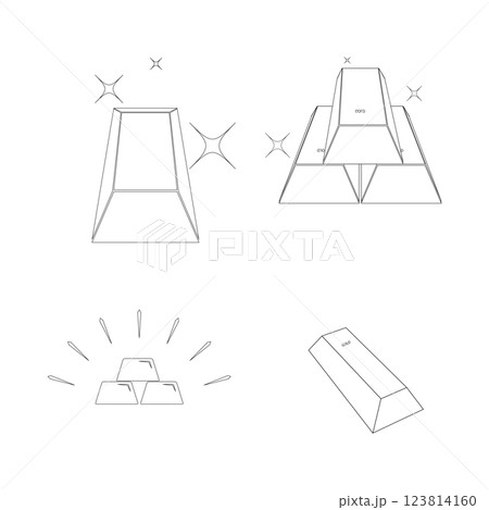 gold bar icon vector gold bar icon vector 123814160