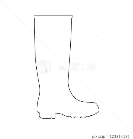 Rain boots icon vector Rain boots icon vector 123814185