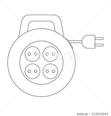 extension cord simple vector icon 123814203