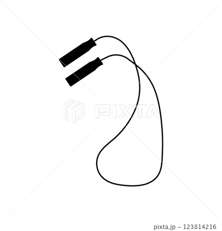 jump rope vector icon 123814216