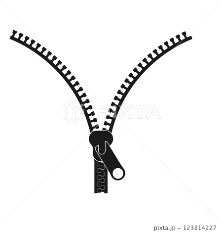 zipper vector icon 123814227