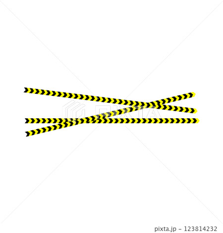 Police line icon vector 123814232