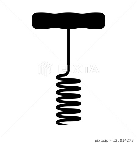 Corkscrew icon vector 123814275
