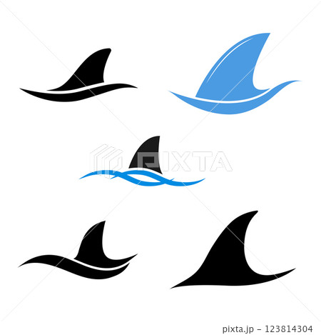shark fin icon vector shark fin icon vector 123814304
