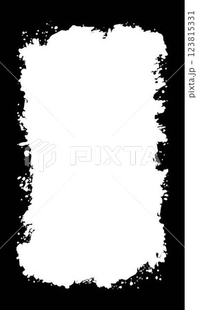 Vertical Abstract Black Rustic Rough Frame Background Vintage Retro Style with White Copy Space 123815331