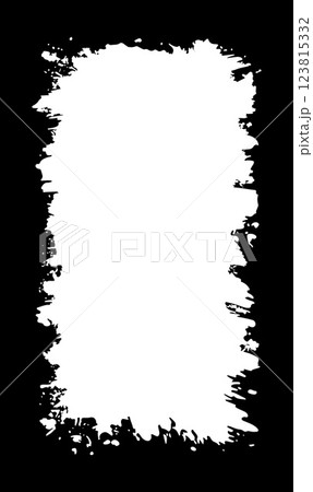 Vertical Abstract Black Rustic Rough Frame Background Vintage Retro Style with White Copy Space 123815332