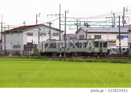 長岡花火に伴う飯山線臨時快速列車：キハ110系 123815431